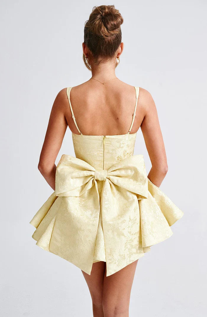 EMELIE MINI DRESS - YELLOW