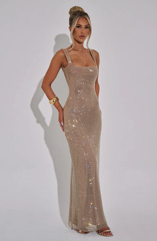 PETRA MAXI DRESS - GOLD