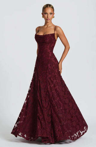 FRANCIS MAXI DRESS - WINE