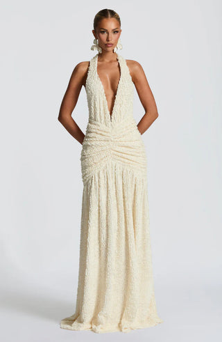 MINERVA MAXI DRESS - CREAM