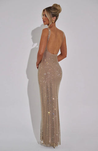 PETRA MAXI DRESS - GOLD