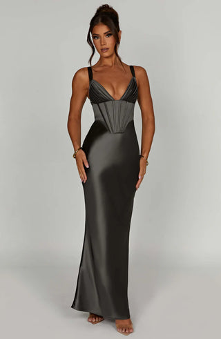 SHAE MAXI DRESS - GREY
