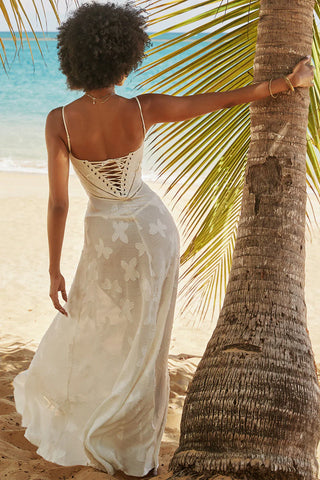 MYA MAXI DRESS - WHITE