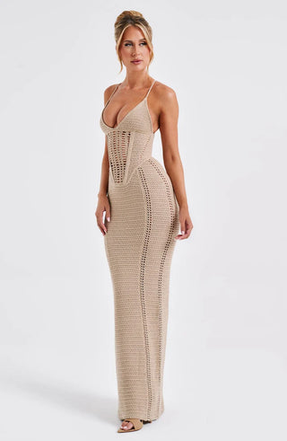 XANTHE MAXI DRESS - BEIGE