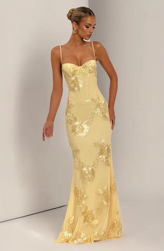 NEFERTITI MAXI DRESS - YELLOW