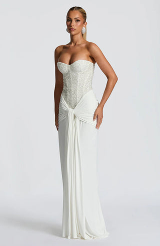 CARINA MAXI DRESS - WHITE
