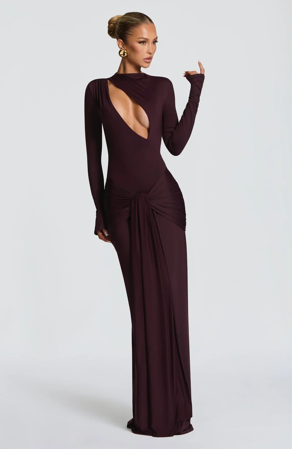 TAHNEE MAXI DRESS - PLUM