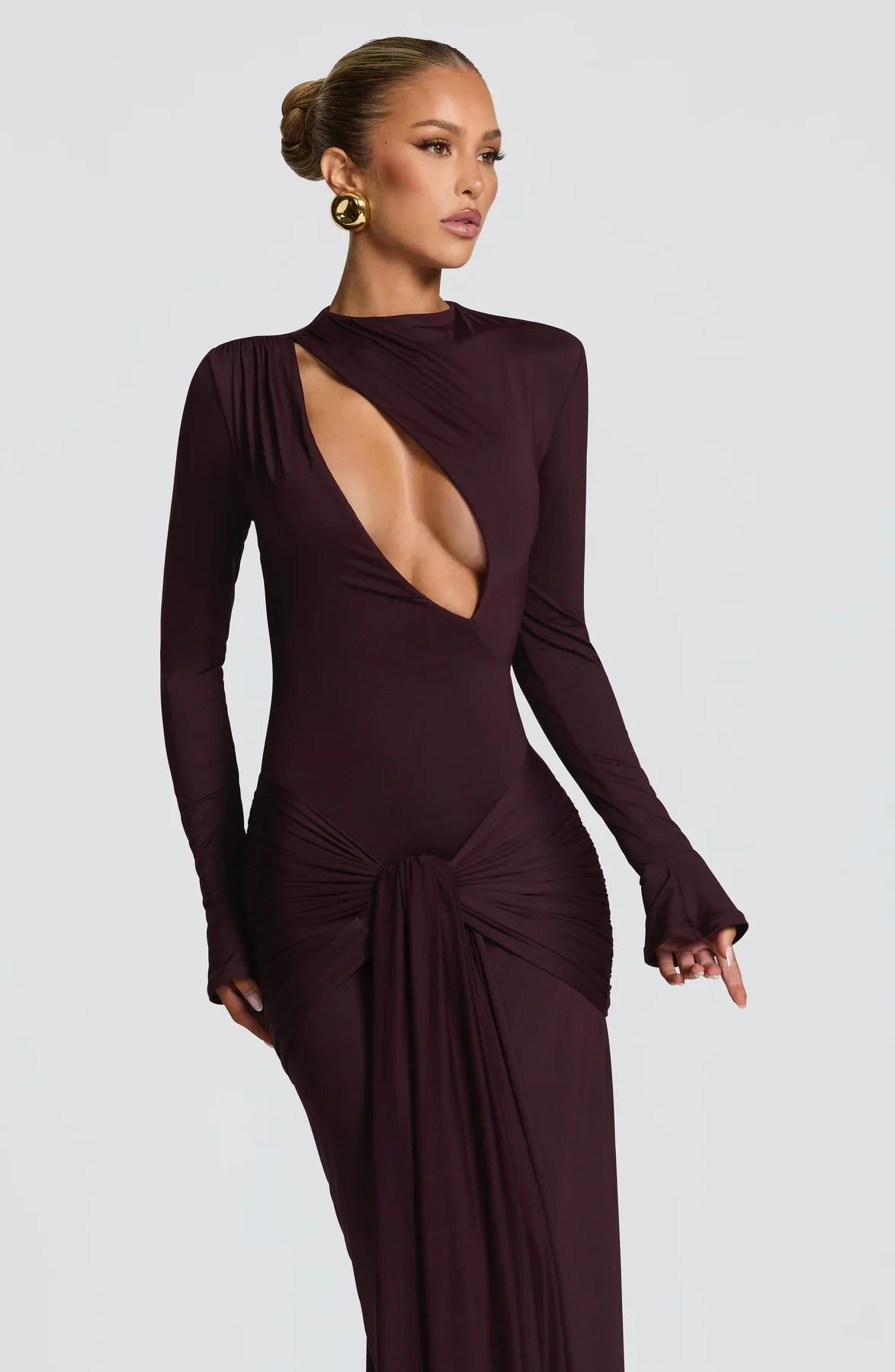 TAHNEE MAXI DRESS - PLUM