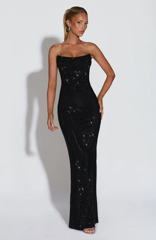MIRABELLA MAXI DRESS - BLACK