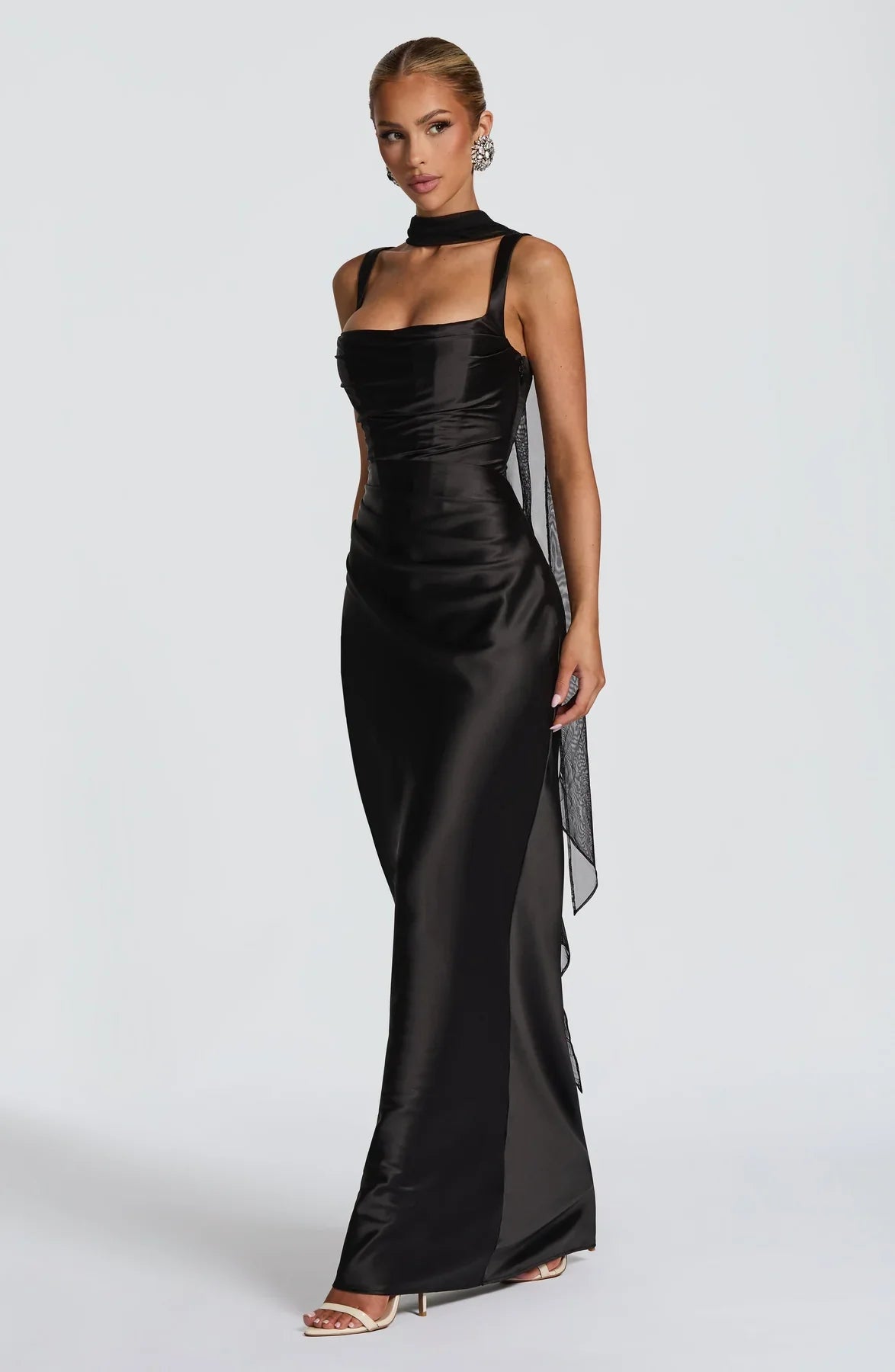CALANTHE MAXI DRESS - BLACK