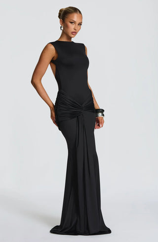 LORENZA MAXI DRESS - BLACK