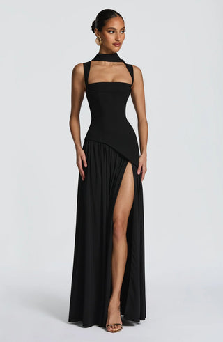 TULLULAH MAXI DRESS - BLACK