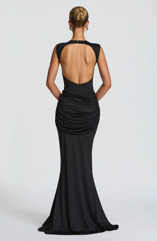 LORENZA MAXI DRESS - BLACK