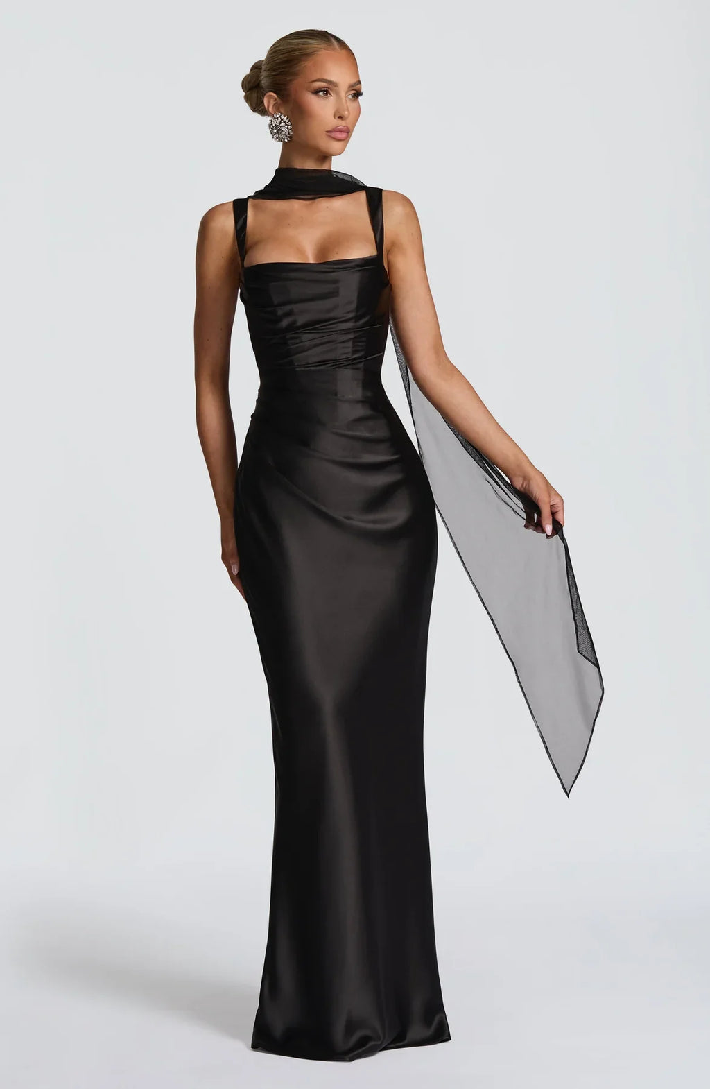 CALANTHE MAXI DRESS - BLACK