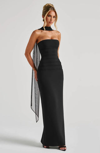 YULIA MAXI DRESS - BLACK