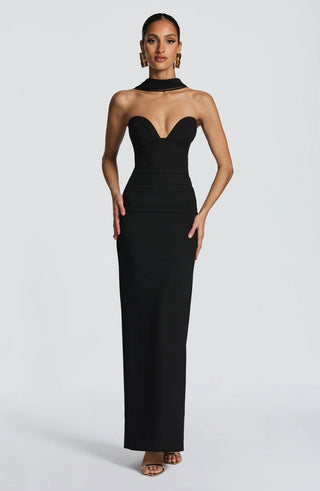 LINDSEY MAXI DRESS - BLACK