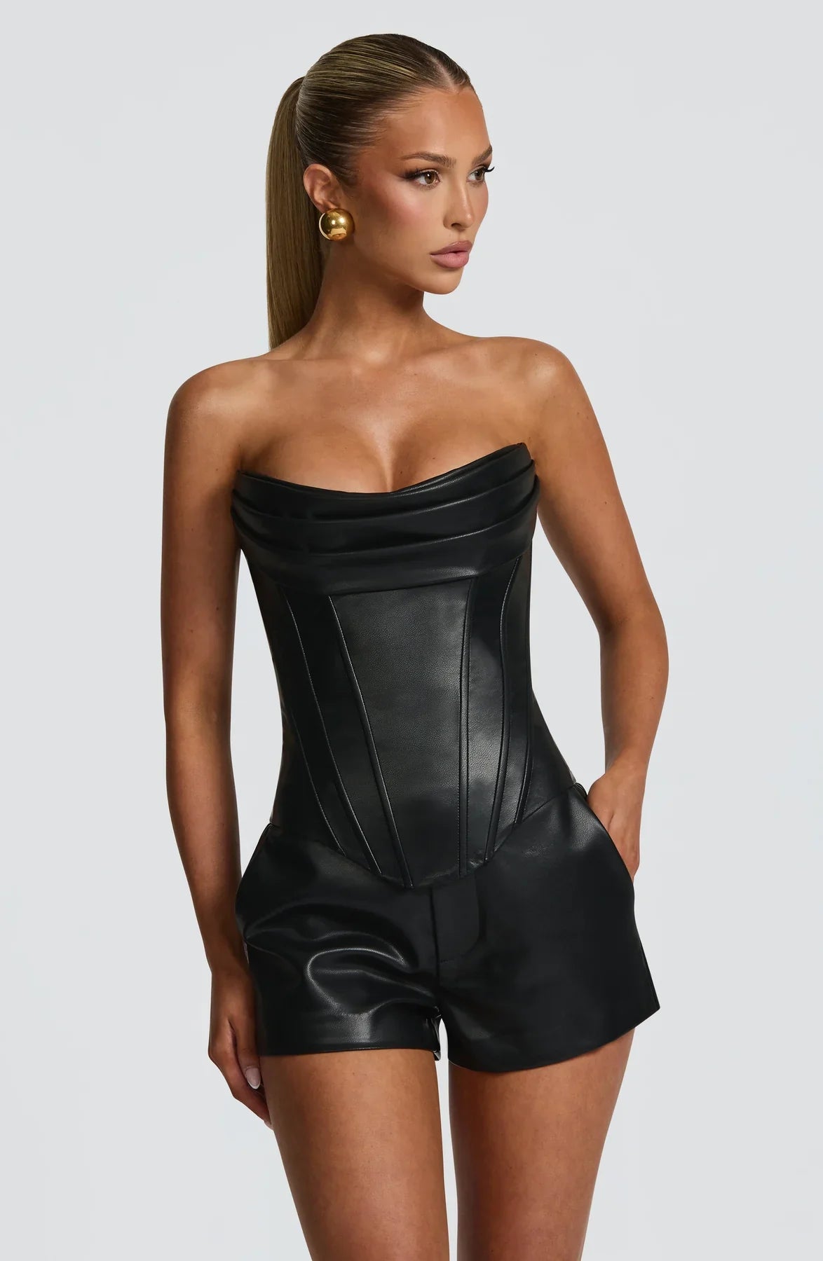 ELVINA CORSET - BLACK