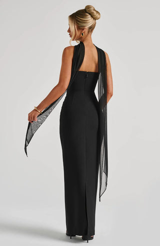 YULIA MAXI DRESS - BLACK