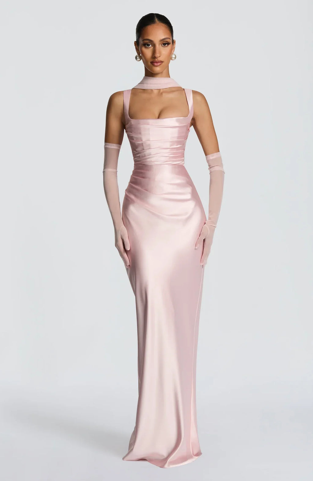 CALANTHE MAXI DRESS - BLUSH