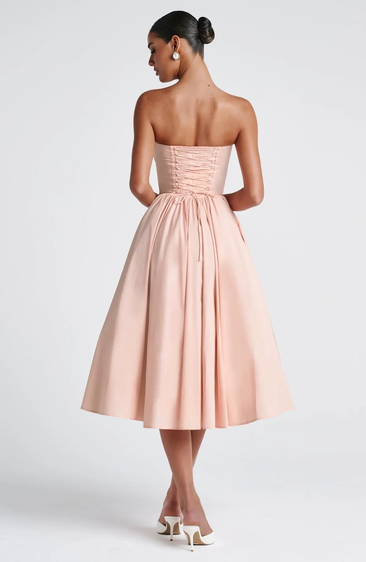 PRIM MIDI DRESS - BLUSH