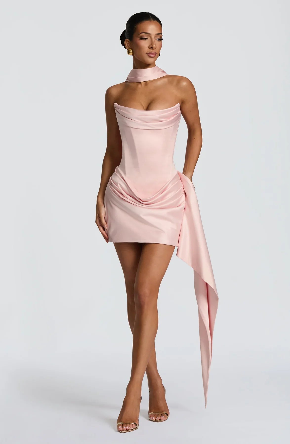 MONA MINI DRESS - BLUSH