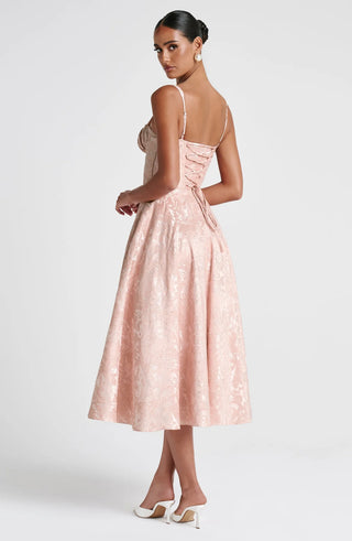 AMITY MIDI DRESS - BLUSH