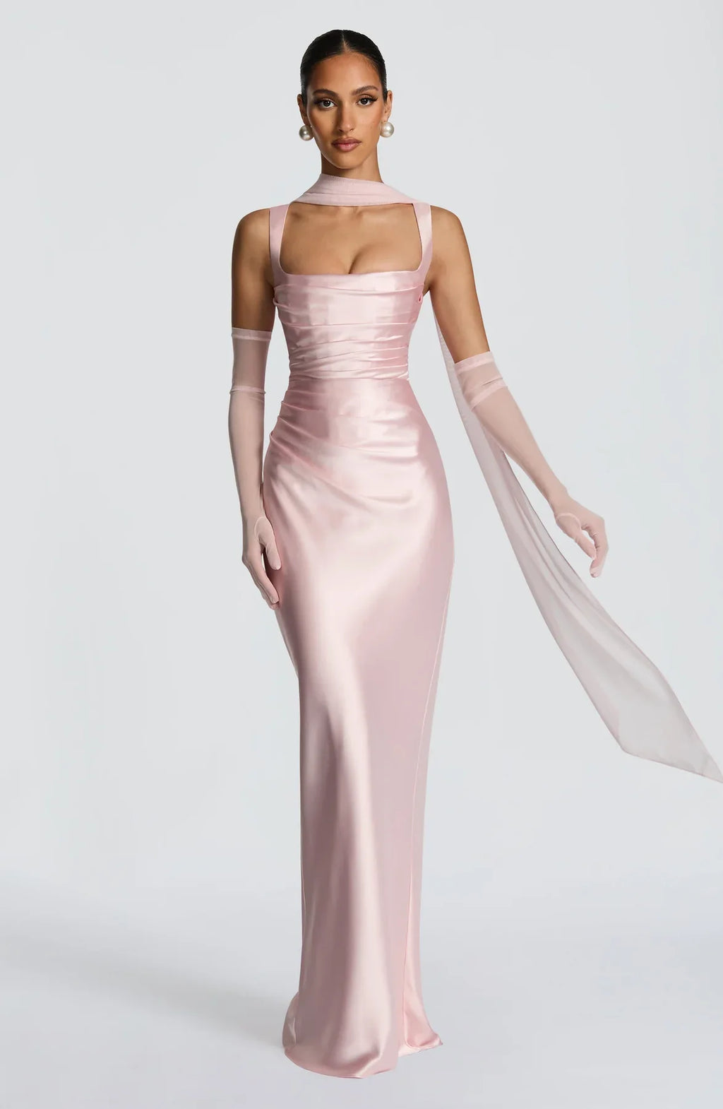 CALANTHE MAXI DRESS - BLUSH