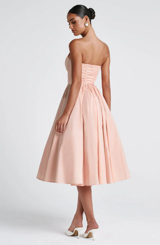 PRIM MIDI DRESS - BLUSH