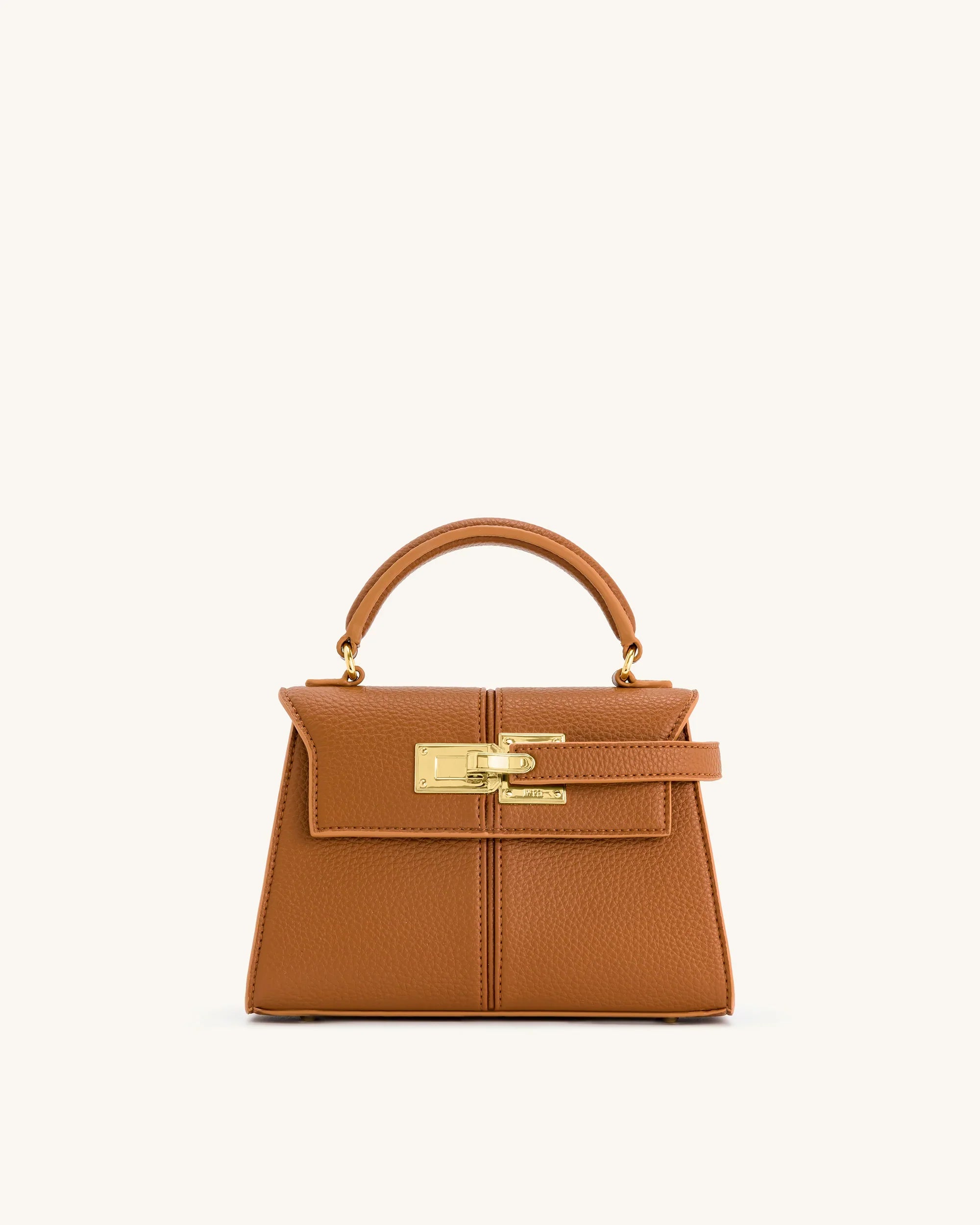 ELISE TOP HANDLE BAG - TAN