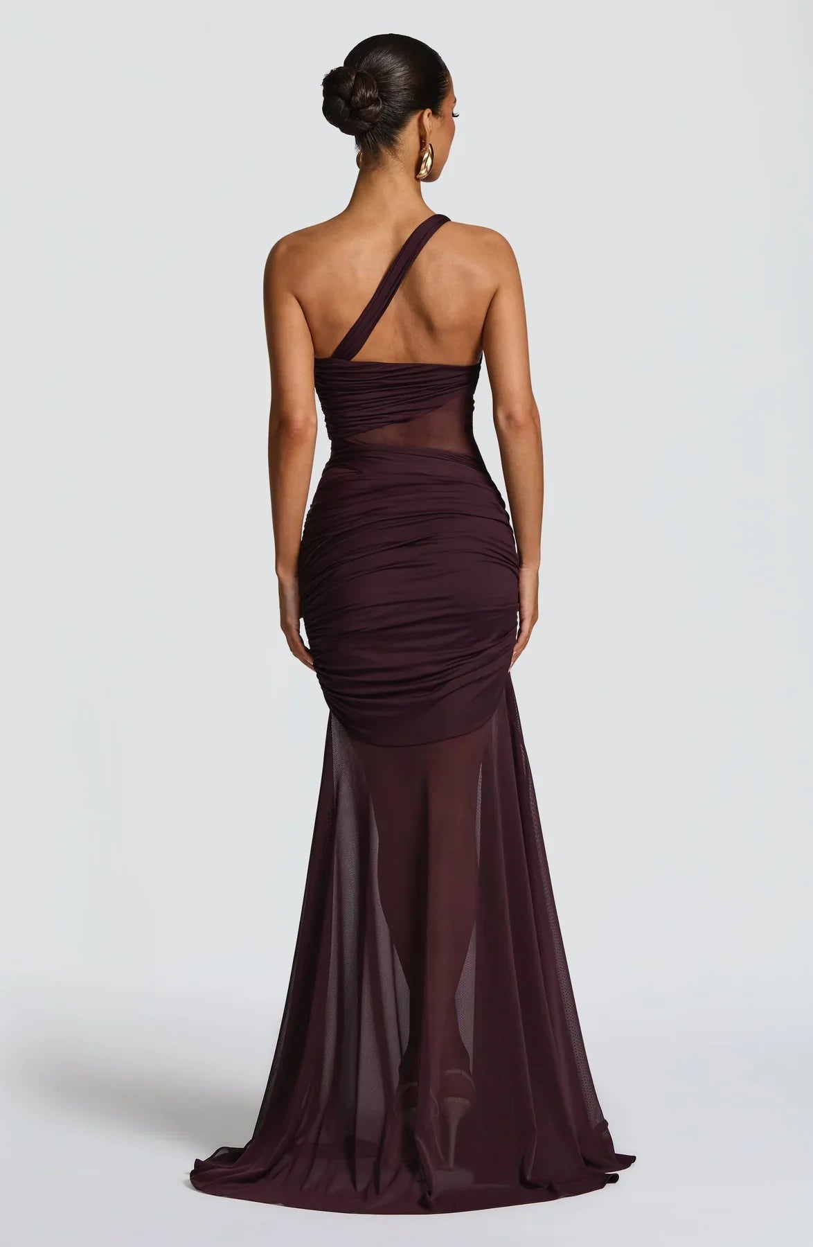 MARIANNE MAXI DRESS - PLUM BROWN