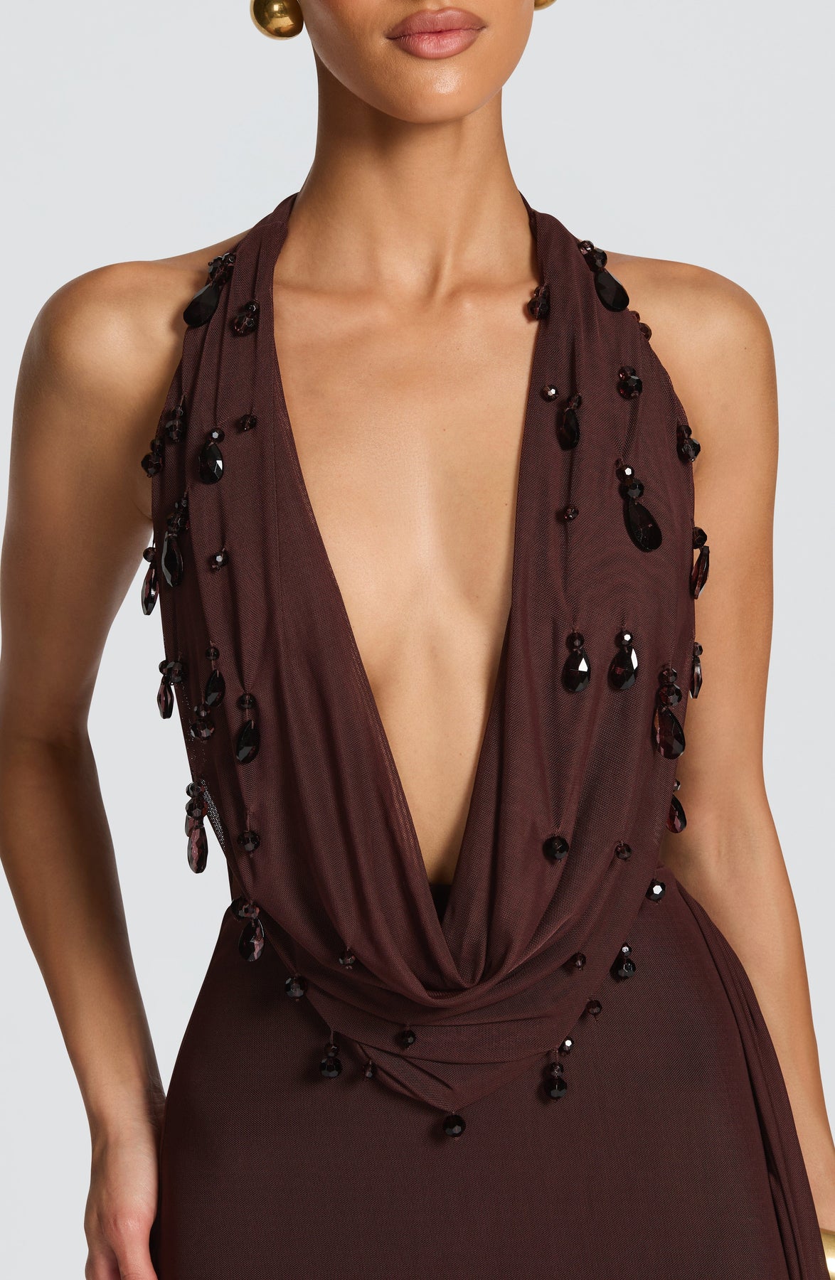 FABIA MAXI DRESS - PLUM