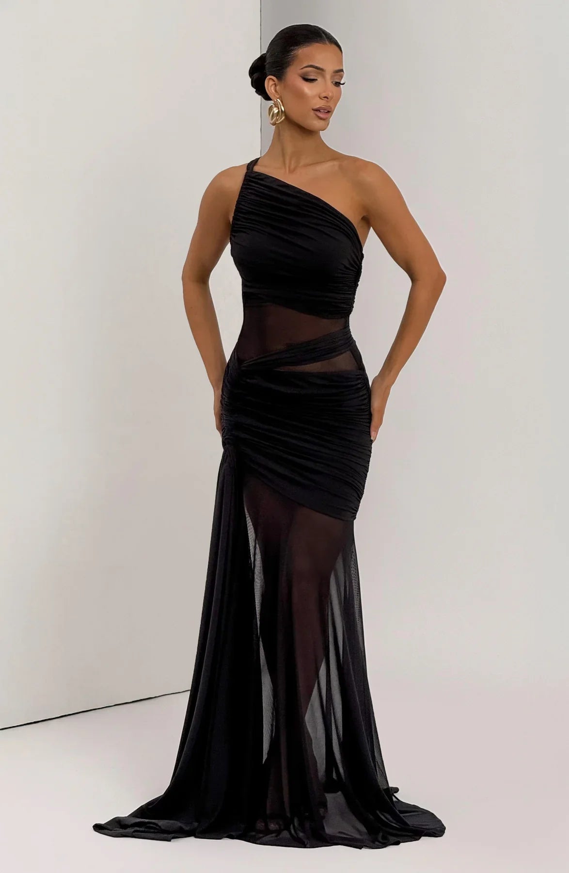 MARIANNE MAXI DRESS - PLUM BROWN