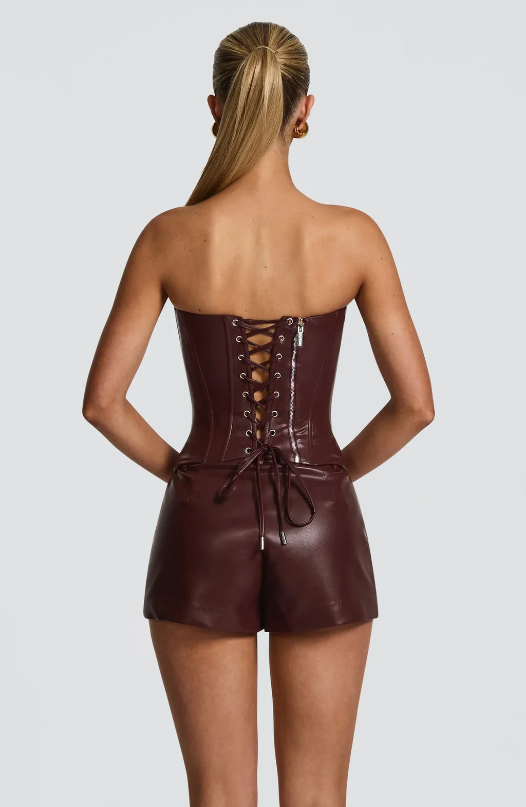 ELVINA CORSET - BURGUNDY