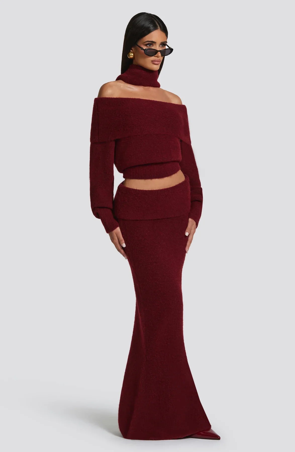 ANDIE MAXI SET - BURGUNDY
