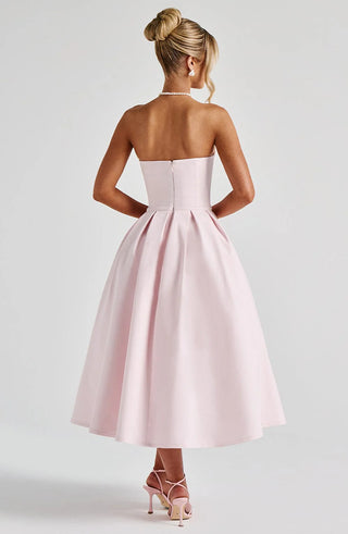 EDITH MIDI DRESS - PINK