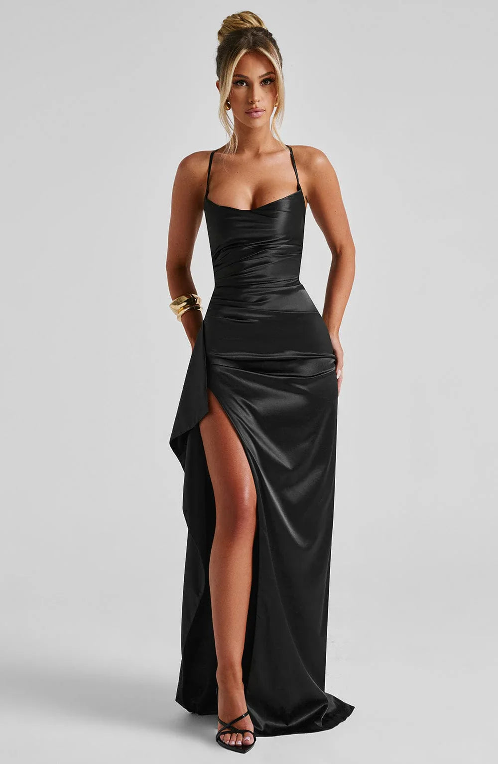 HELEN MAXI DRESS - BLACK