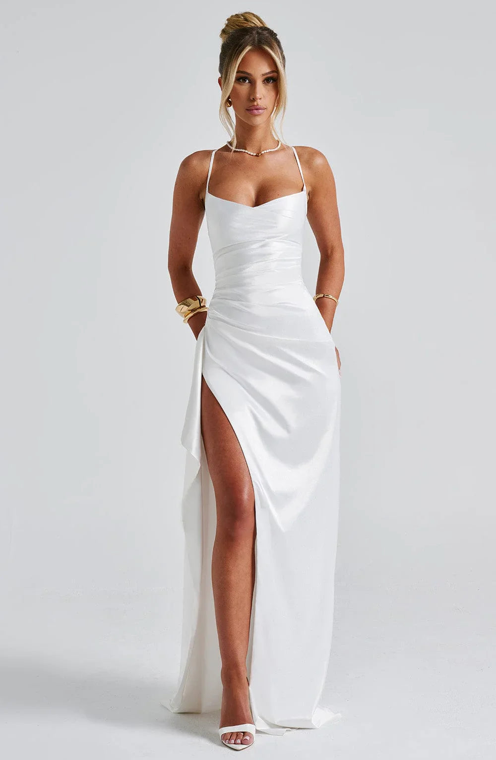 HELEN MAXI DRESS - WHITE