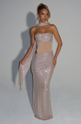 KAILANI MAXI DRESS - NUDE