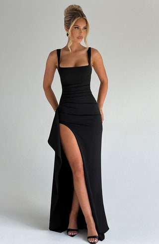 KATANA MAXI DRESS - BLACK