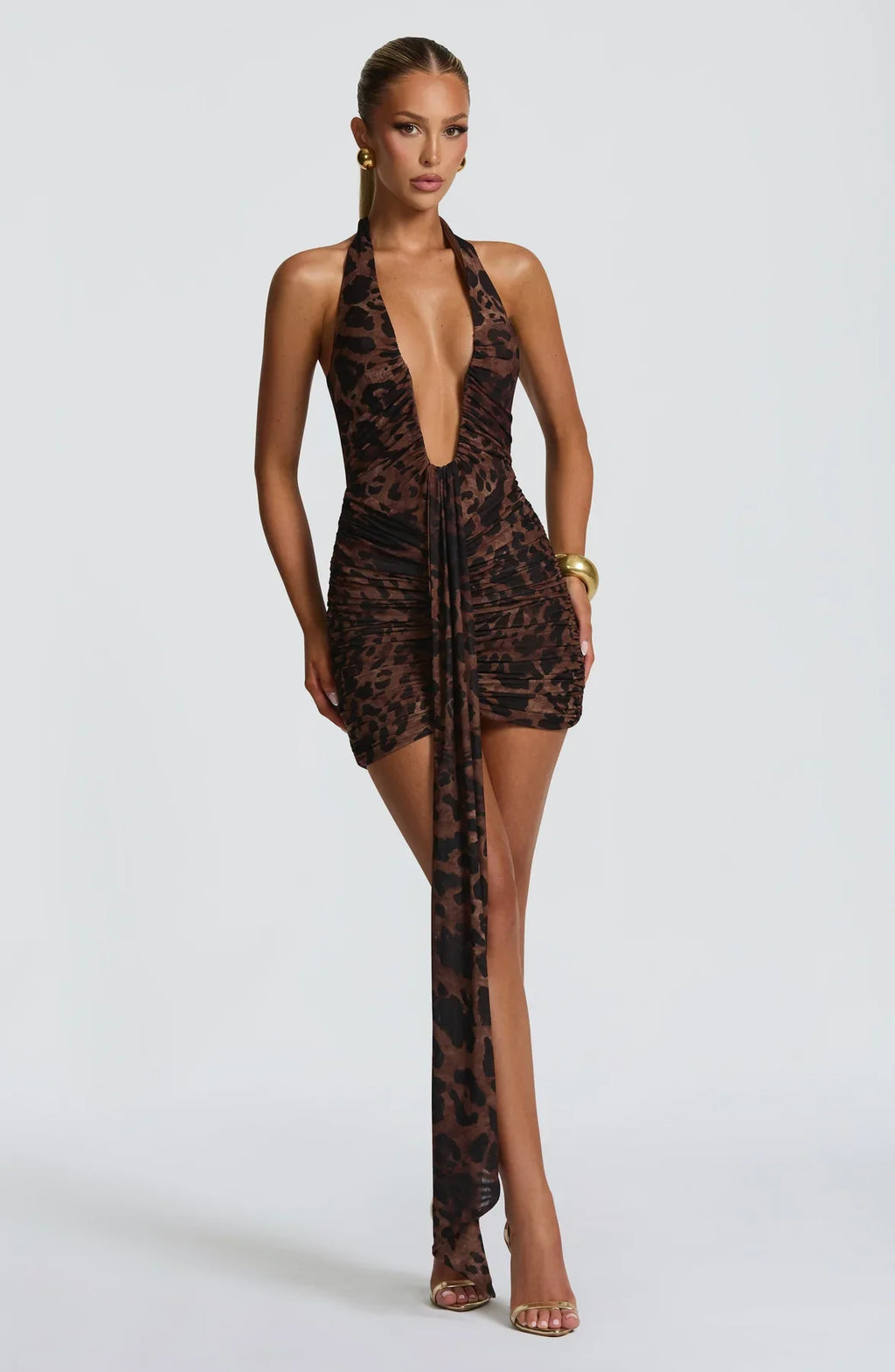 ROSETTA MINI DRESS - LEOPARD