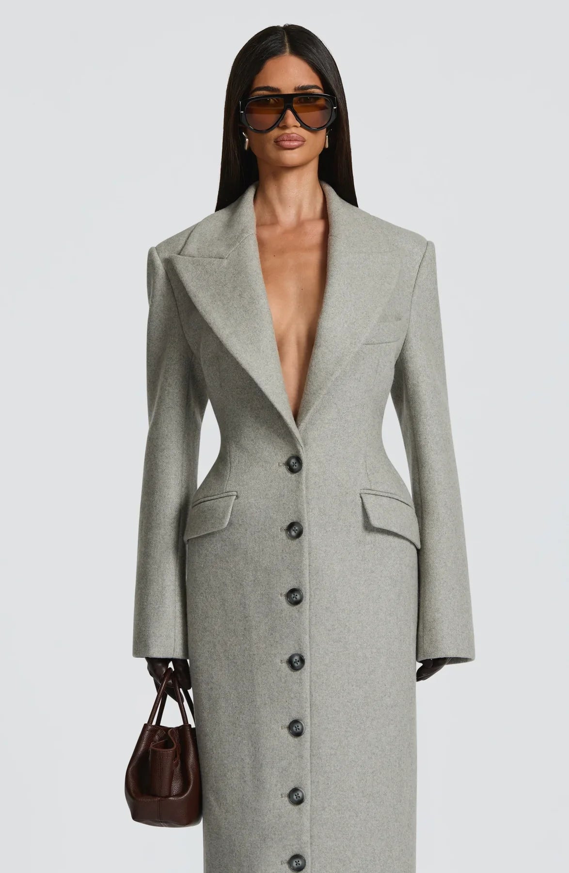 URSULA COAT - LIGHT GREY