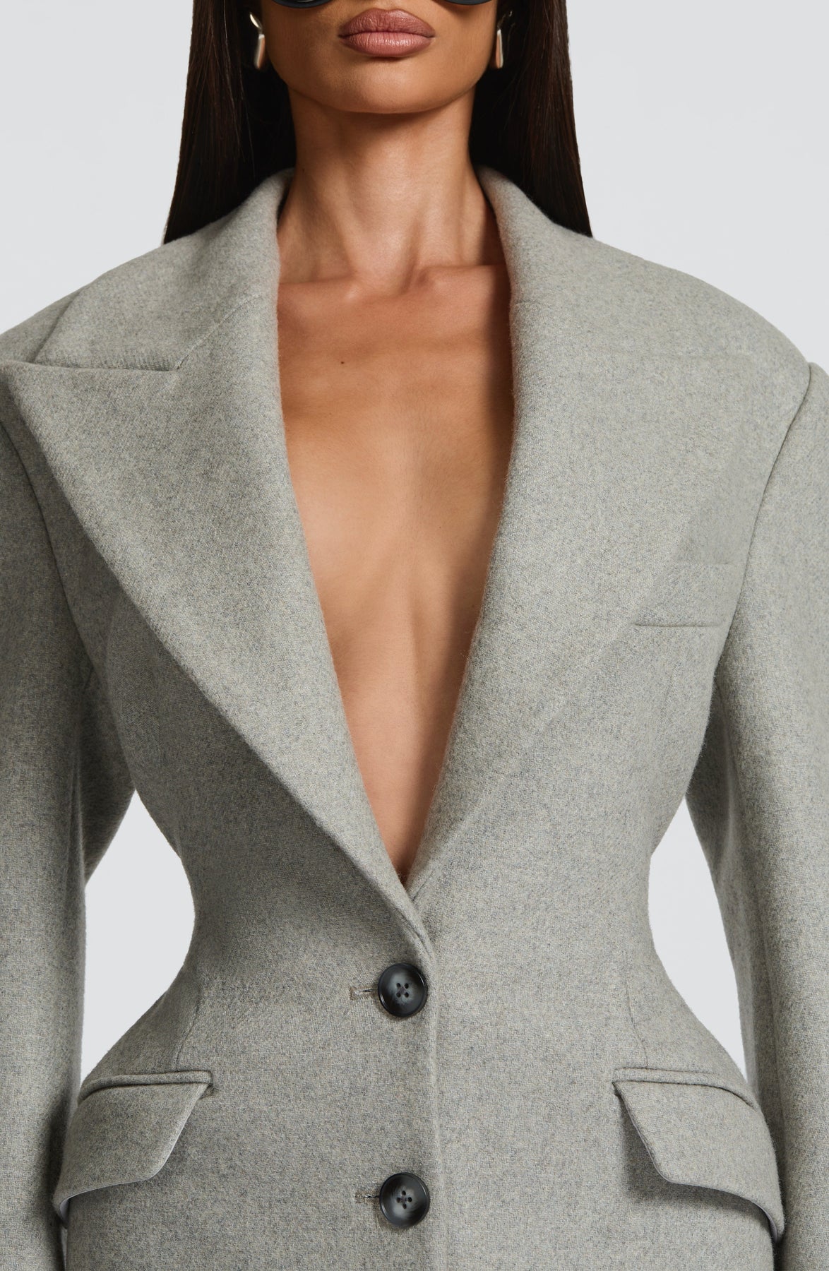 URSULA COAT - LIGHT GREY