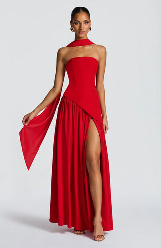 MALIYAH MAXI DRESS - RED