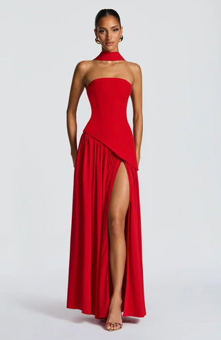 MALIYAH MAXI DRESS - RED