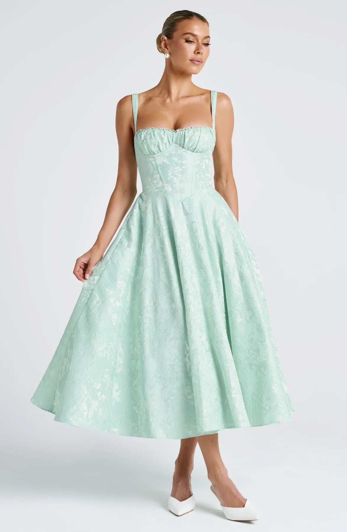 AMITY MIDI DRESS - MINT