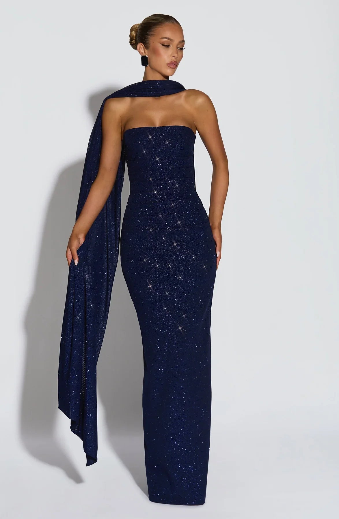 PANDRA MAXI DRESS - NAVY