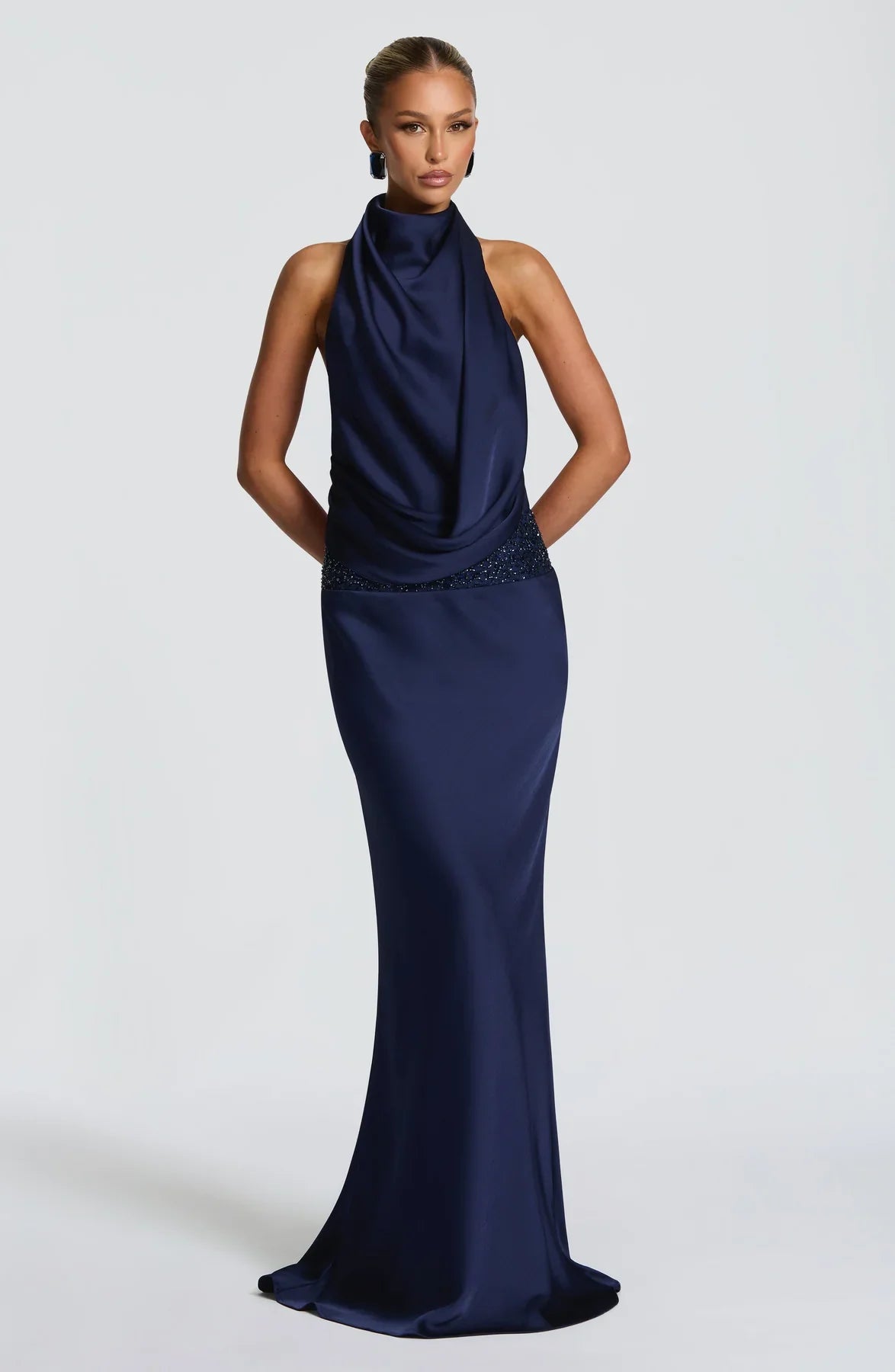 ARMELLE MAXI DRESS - NAVY