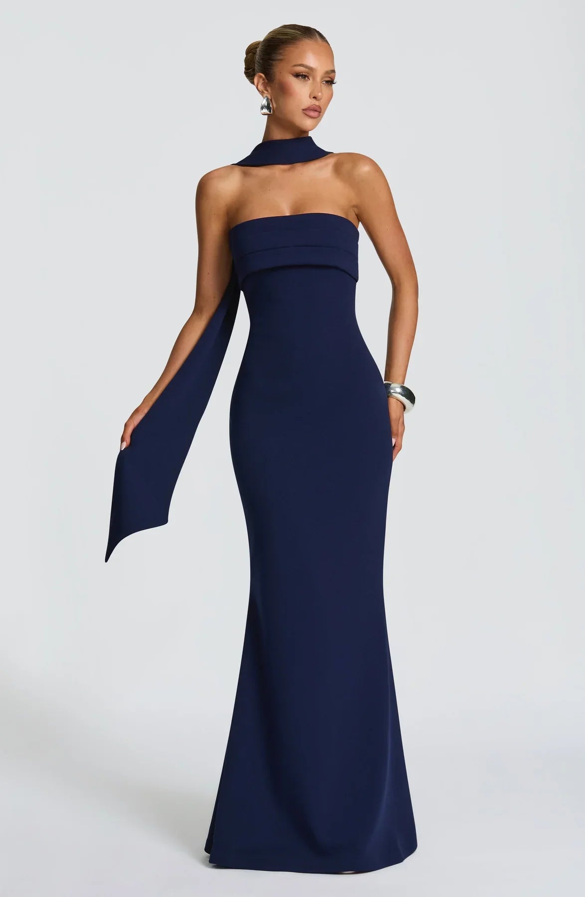 LEURA MAXI DRESS - NAVY
