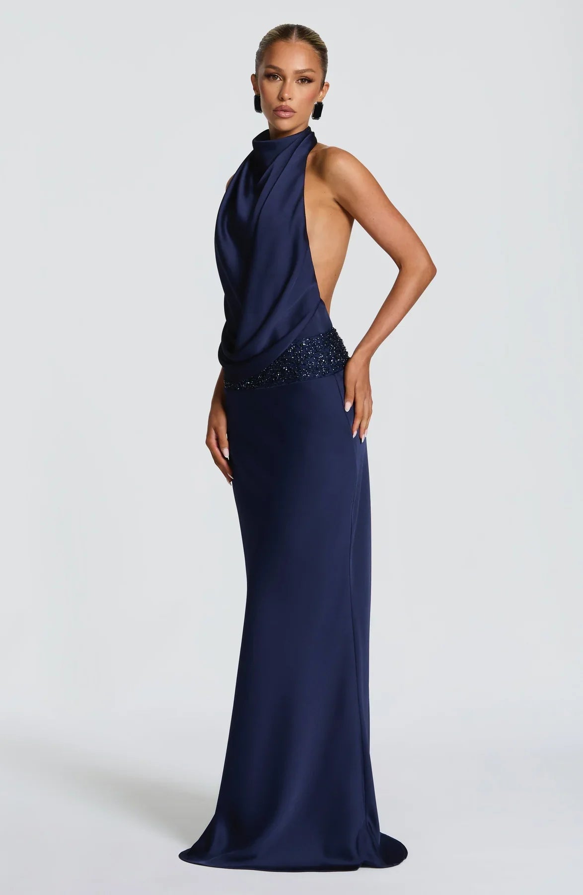 ARMELLE MAXI DRESS - NAVY
