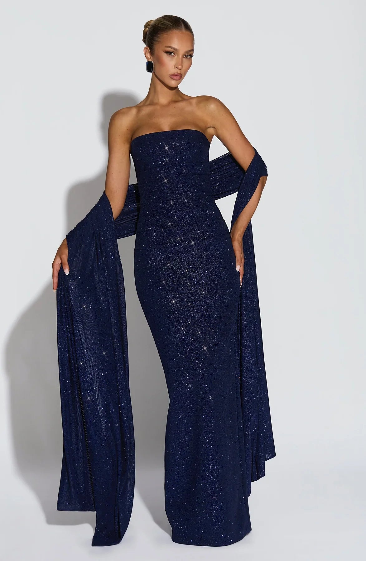 PANDRA MAXI DRESS - NAVY